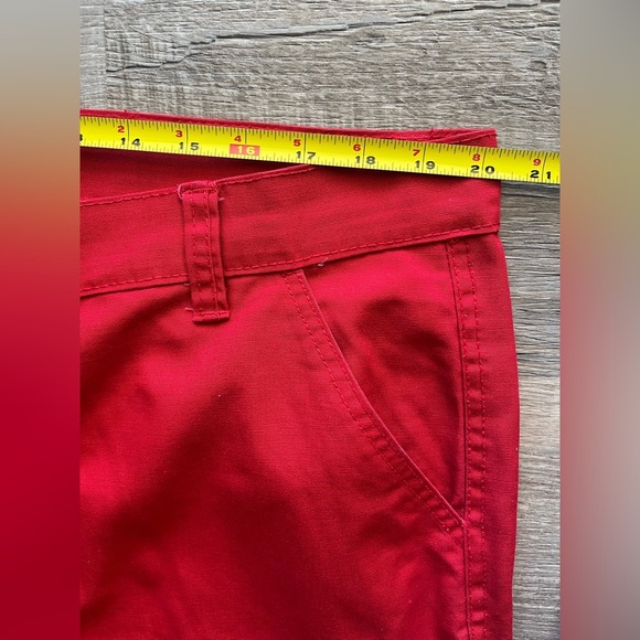 CHAMS  Men's Vibrant Red Cargo Pants, Men’s Size 40 - Picture 12 of 12